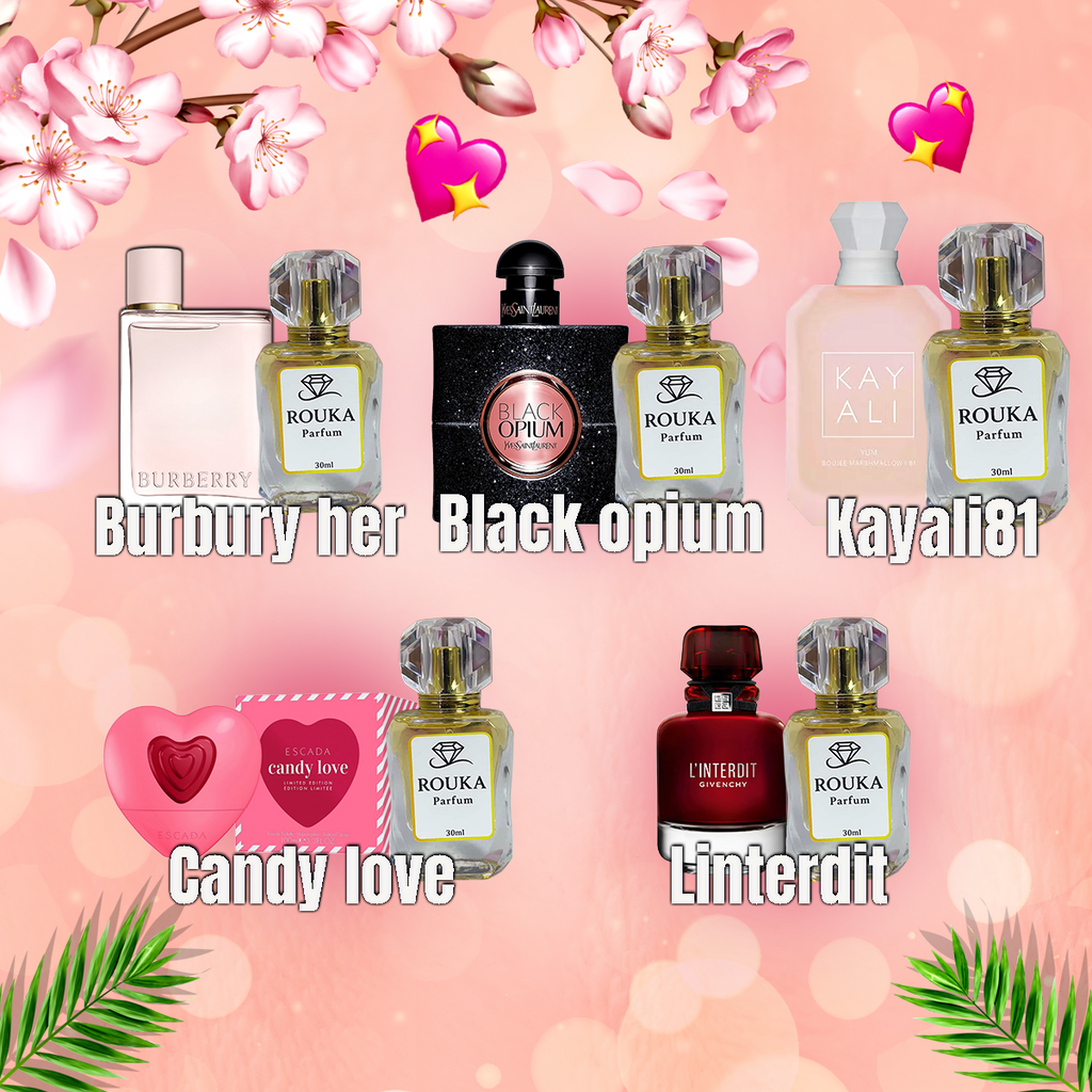 5 Dupes parfums 30ml – Noms originaux des grandes marques