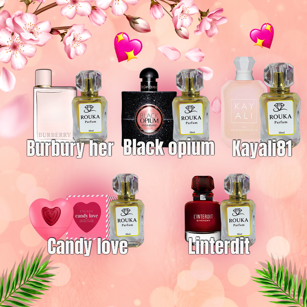 5 Dupes parfums 30ml – Noms originaux des grandes marques